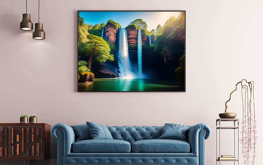 waterfall painting vastu Shastra