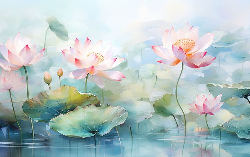 What Significance lotus painting vastu Holds