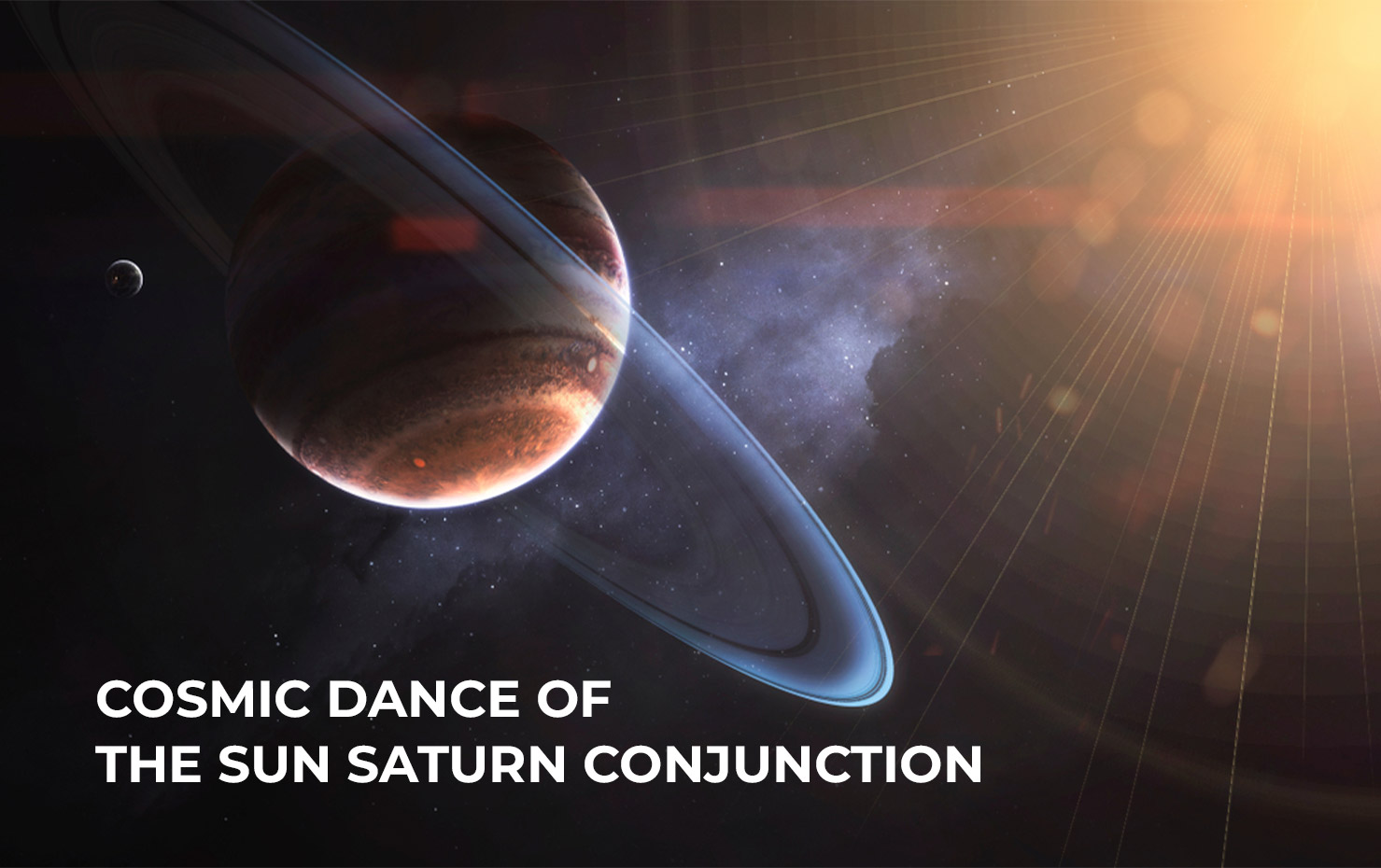 Cosmic Dance of the Sun Saturn Conjunction