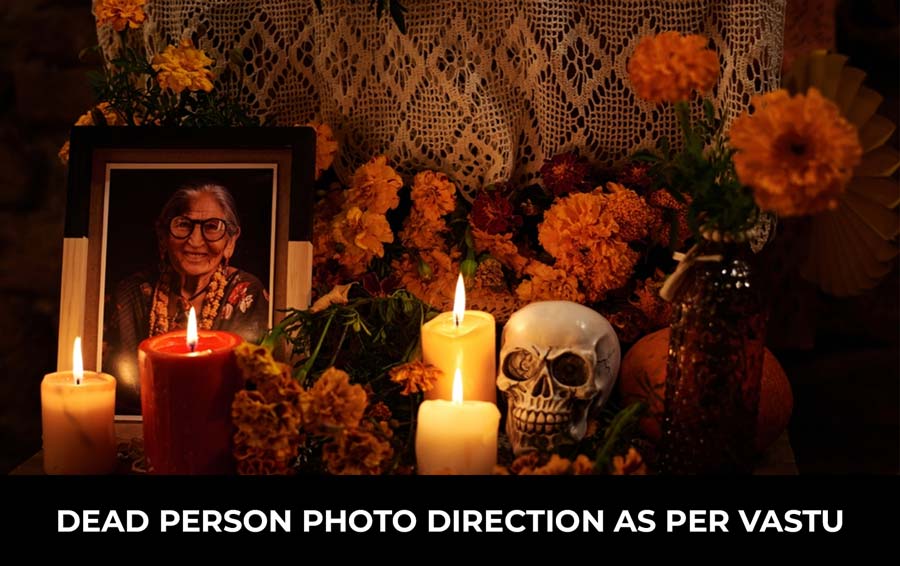 dead person photo direction as per vastu