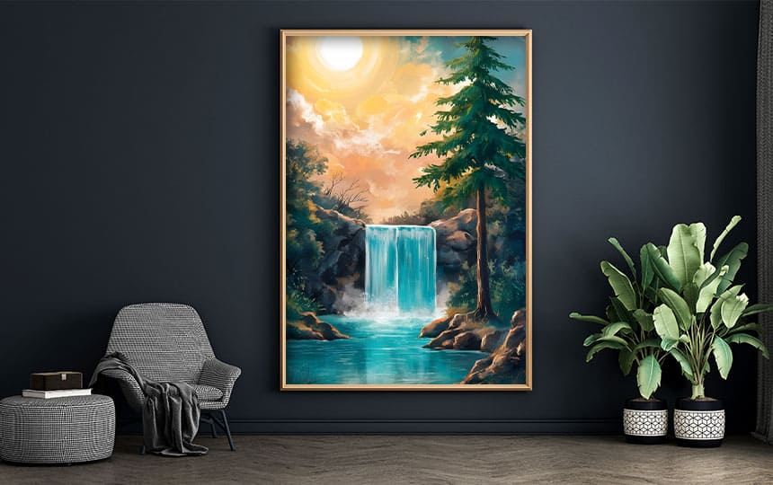 waterfall painting vastu Shastra - frEE CHAT WITH ASTROLOGER