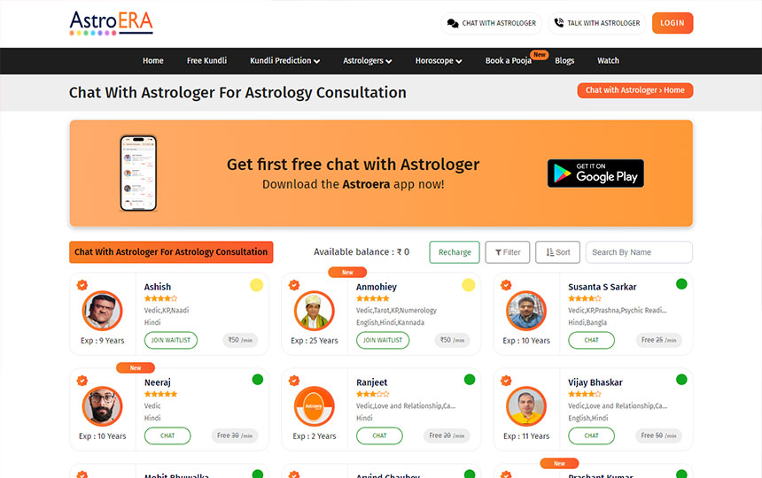 Chat with Astrologer